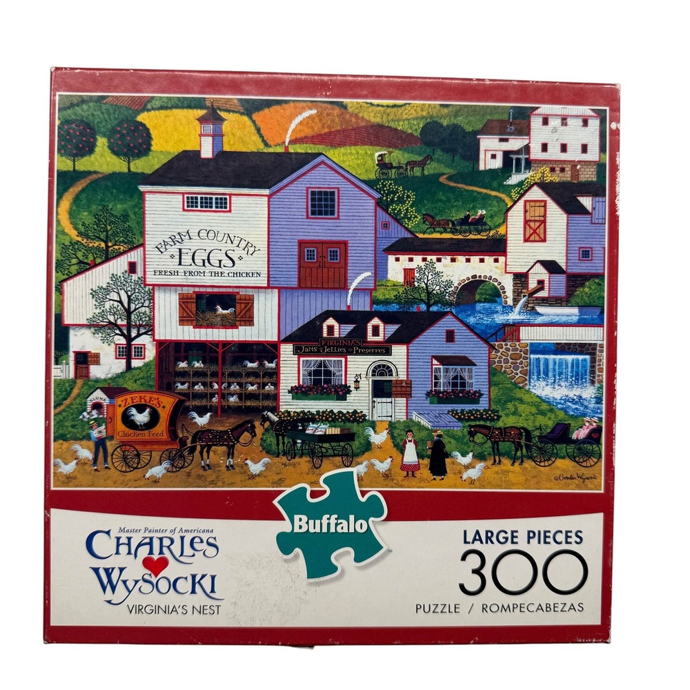 Buffalo Charles Wysocki Virginia's Nest 300 Large Piece Jigsaw Puzzle Complete